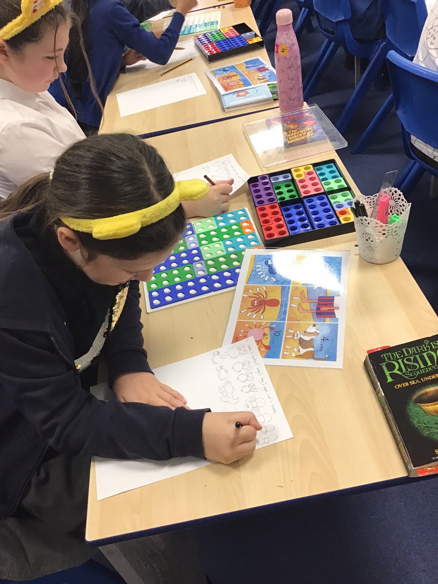 DweSchool's tweet image. Year 5 had a brilliant time in our Maths Week workshop with Miss Varney. We used the book ‘One is a Snail, Ten is a Crab’ to investigate numbers up to 100. @maths_week @aprilpsayre  #MathsWeekEngland #MWE22 #mathsweek2022