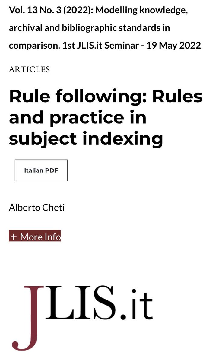 📍Alberto Cheti ➰ Rule following 📂V.13, n.3 2022 JLIS.it jlis.it/index.php/jlis…