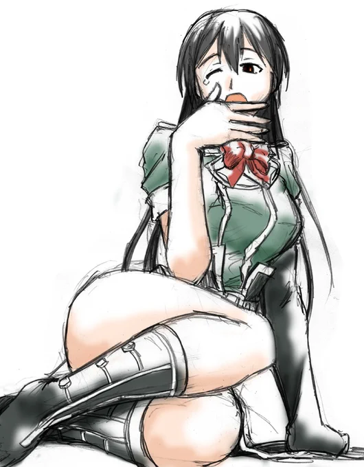 と思って確認してみたらそうでもなかった。4枚しか。せっかくなのでその4枚貼っておきます。圧倒的重巡率……!というか全部重巡!#いい太ももの日 