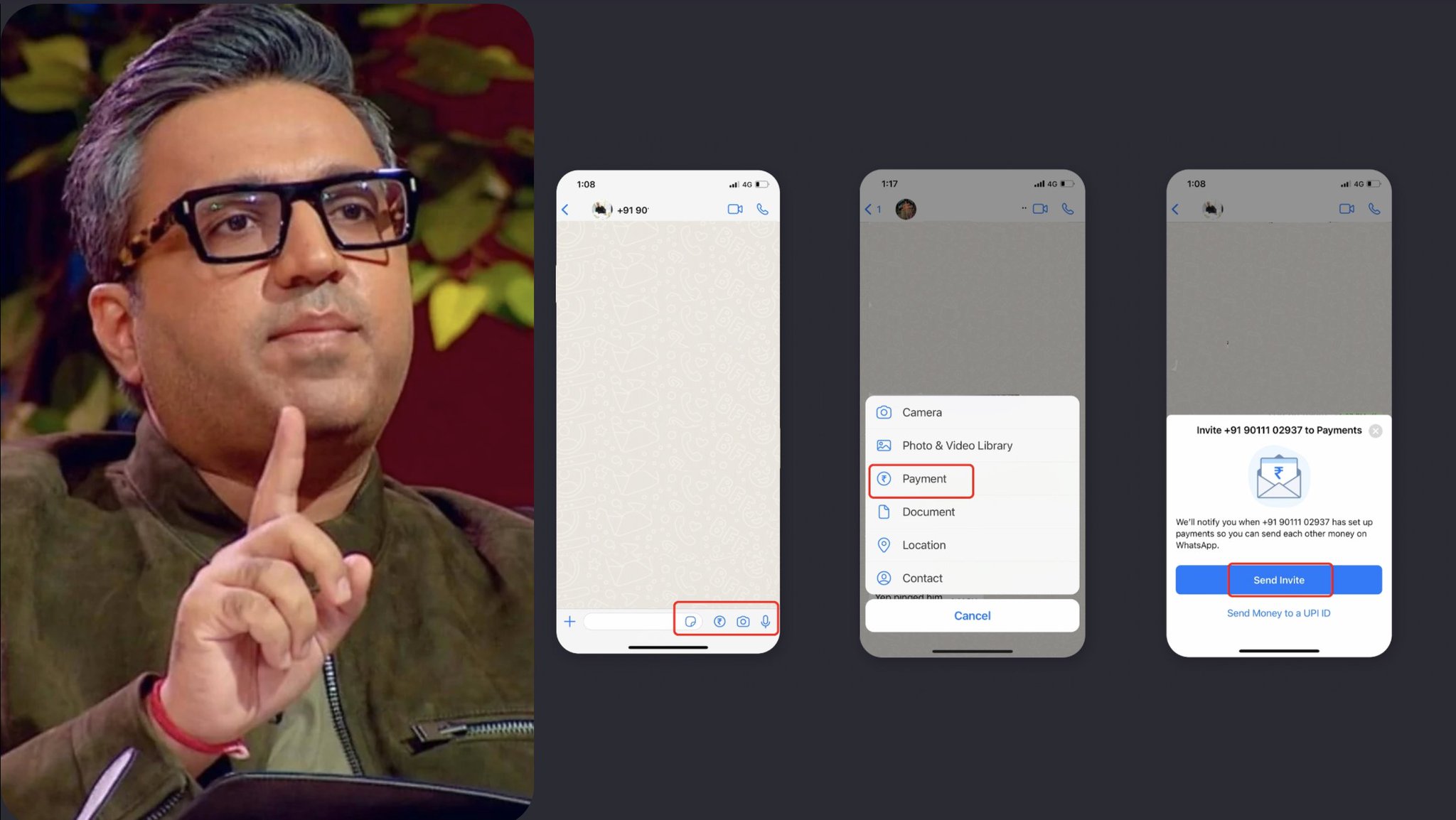 Abhishek on Twitter "Ashneer_Grover recently said "WhatsApp Pay is a
