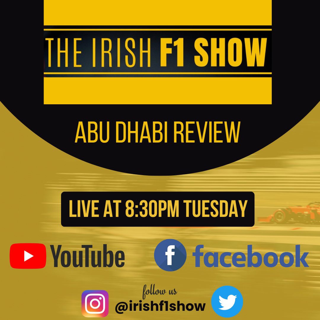 See you Tuesday! #f1 #formula1 #formulaone #irishf1 #irishf1show