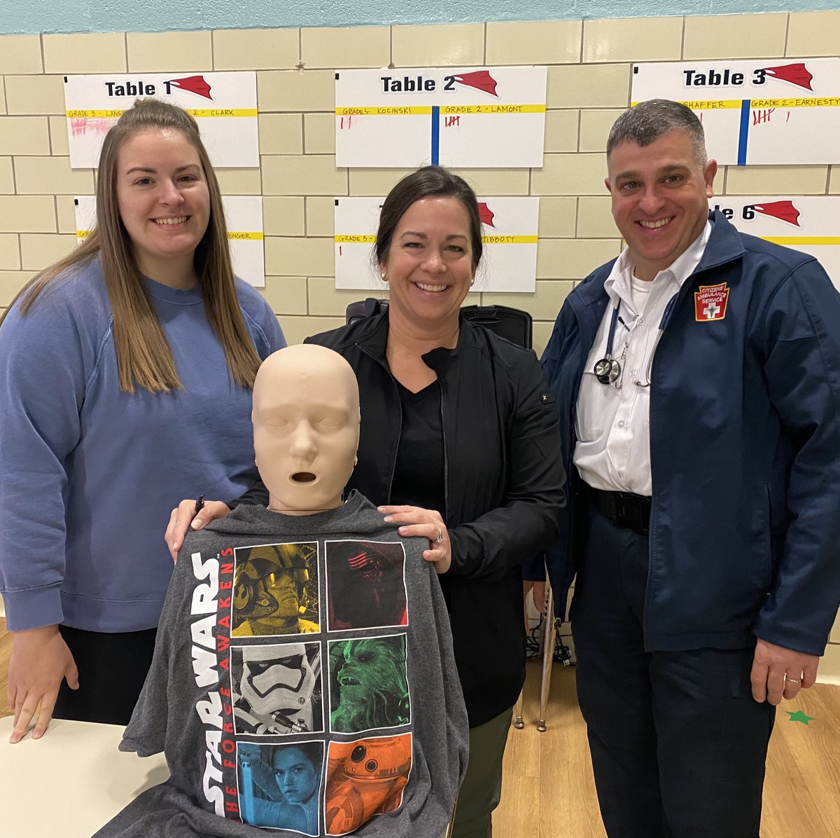 IndianaAreaSD's tweet photo. Ben Franklin Faculty & Staff participated in the ❤️CODE HEART❤️ instructional training this morning! Thanks to School Nurse Mrs. Stossel, Citizens Ambulance Service EMT Gary Ryan & The Code Heart Team for running the drill!❤️#proudBFprincipal #CodeHeart #CPRsaveslives https://t.co/VUbcZf7K9Q