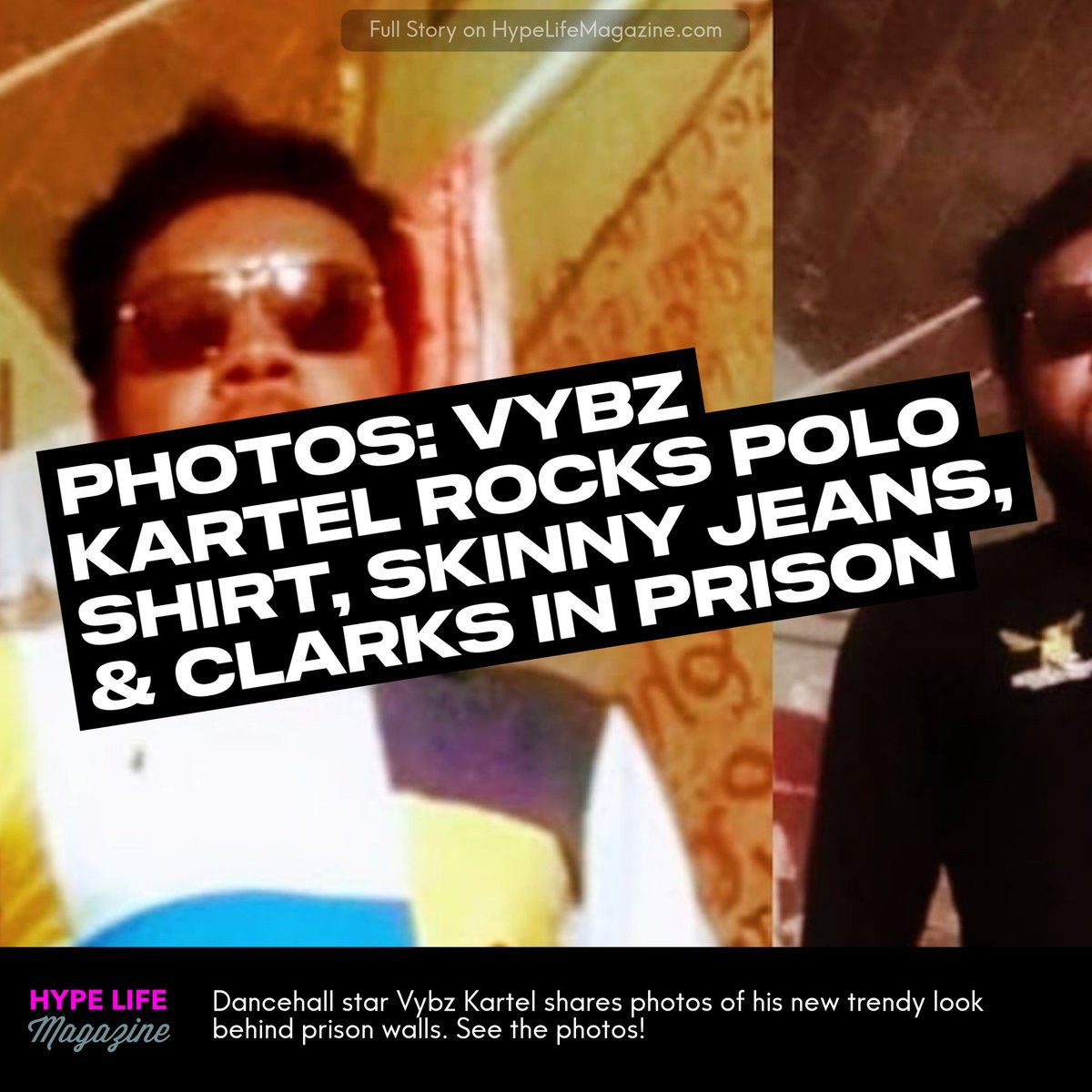 New Photos: #VybzKartel Rocks Polo Shirt, Skinny Jeans, &amp; Clarks In Prison 

View: hypelifemagazine.com/VybzKartelTren…