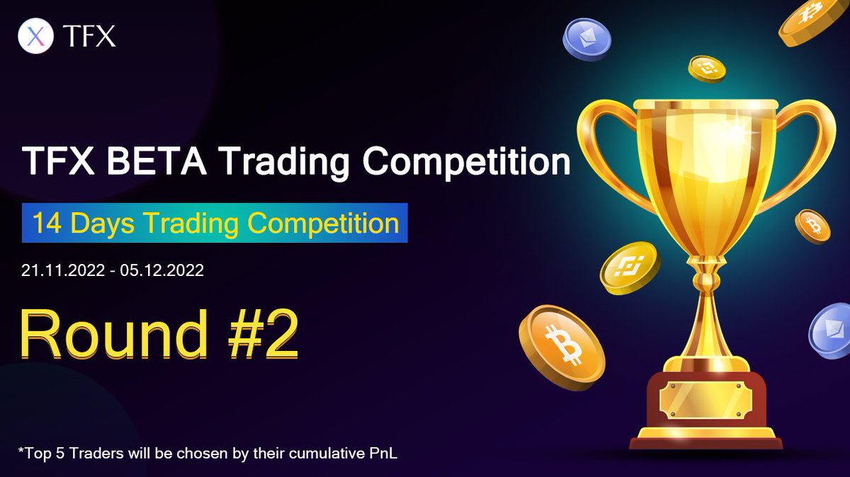 🔴Now live! Trading Competition for TFX BETA⚔️
⚔️Competition is now started. Improve your trading strategy and win the prizes. Top 5 highest cumulative PnL will get the rewards.
🔥14 days left for contest.
See Leaderboard: leaderboard.tfx.market/testnet/leader…
Trade on: tfx.market