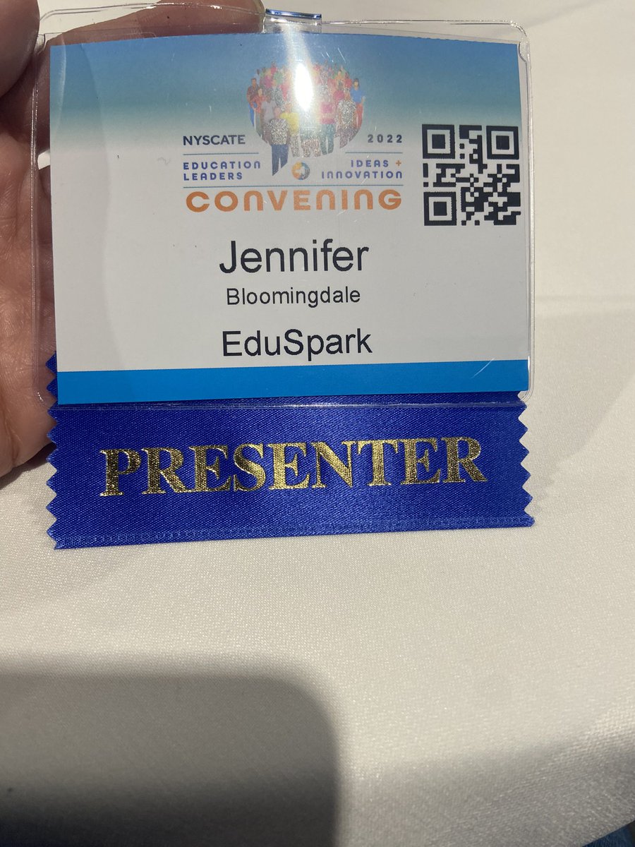 Very excited to be at #NYSCATE22! Realized it’s my first in-person conference in about 10 years!