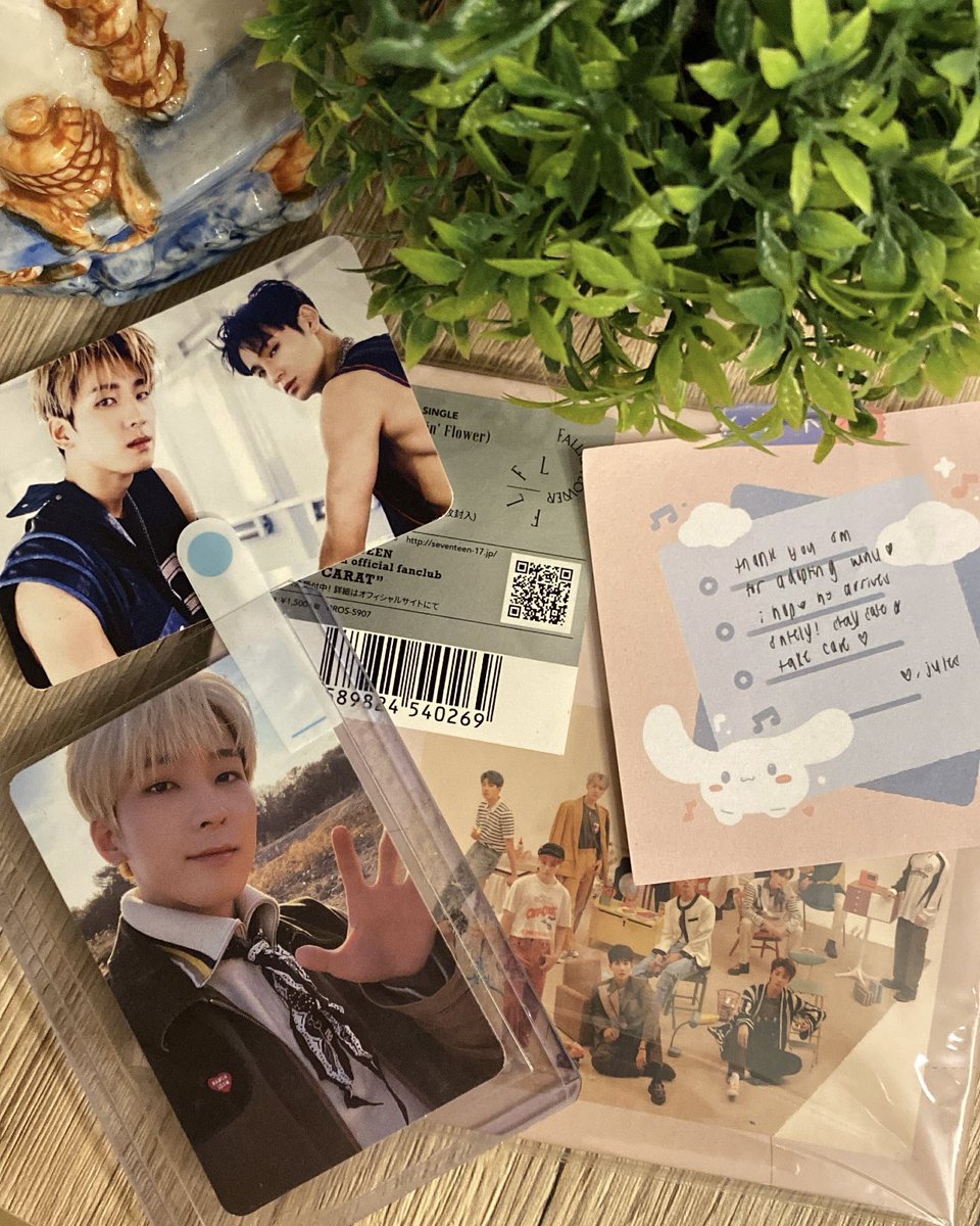 wonhangyuuu's tweet photo. ♡o。.✿ฺ。『#jayrigato』
hii @jaykecart! thank you so much for letting me adopt wonu ♡ he came home safely along with flfl album and minwon freebie (huhu kilig) ‘til our next transaction! ♡ https://t.co/XpWD8UewP9