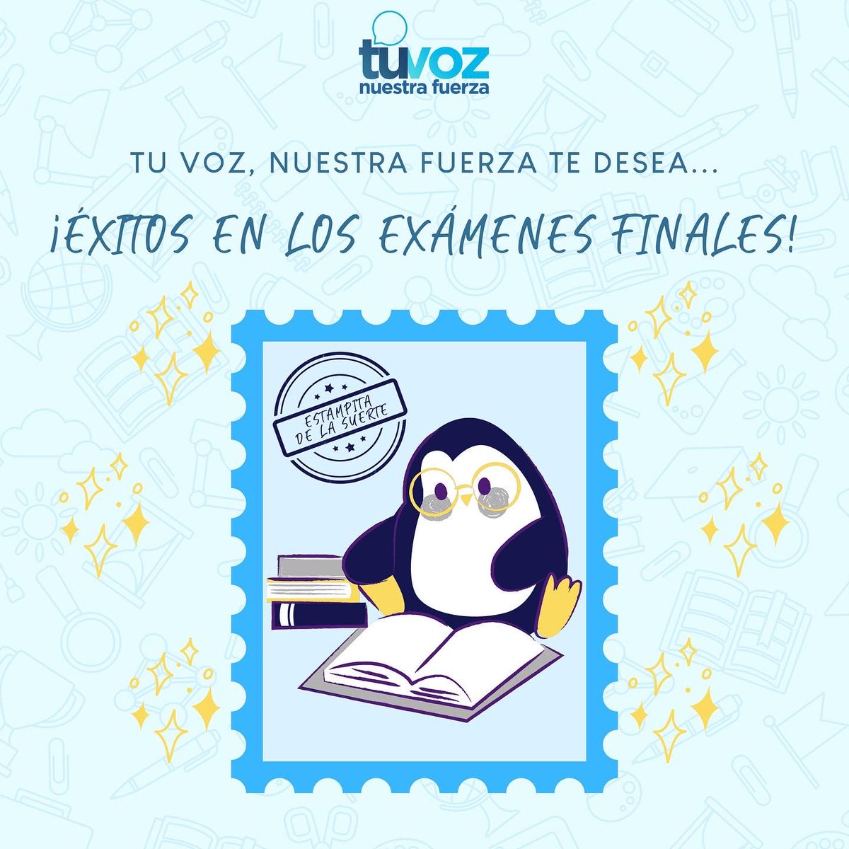 TVNFPUNA's tweet photo. 𝗬𝗔 𝗙𝗔𝗟𝗧𝗔 𝗣𝗢𝗤𝗨𝗜𝗧𝗢 💪🏻💙
Llegaron los exámenes finales y con ellos el último esfuerzo de este semestre 📚📕📖
Desde tu Voz, Nuestra Fuerza les deseamos éxitos en estos exámenes✨
📌Recordá que sos más fuerte de lo que crees. ¡Dale que vos podes! 🫂💙
#TVNF https://t.co/Vcj5BrAXci