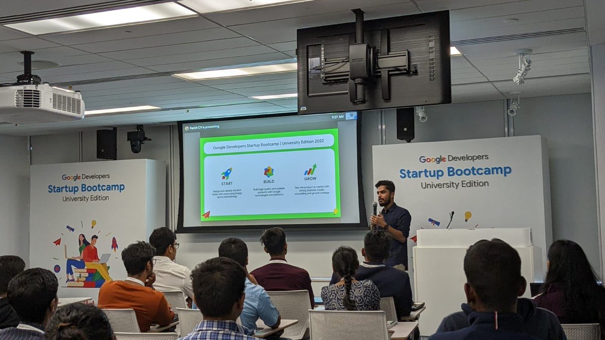 GoogleDevsIN's tweet photo. A productive Day 1 at the first @GoogleDevs #StartupBootcamp | University Edition in Mumbai with 40+ #StudentFounders. #DesignSprint #ProductDesign
#StartBuildGrow #StudentEntreprenuers https://t.co/GMRNDUNKNw