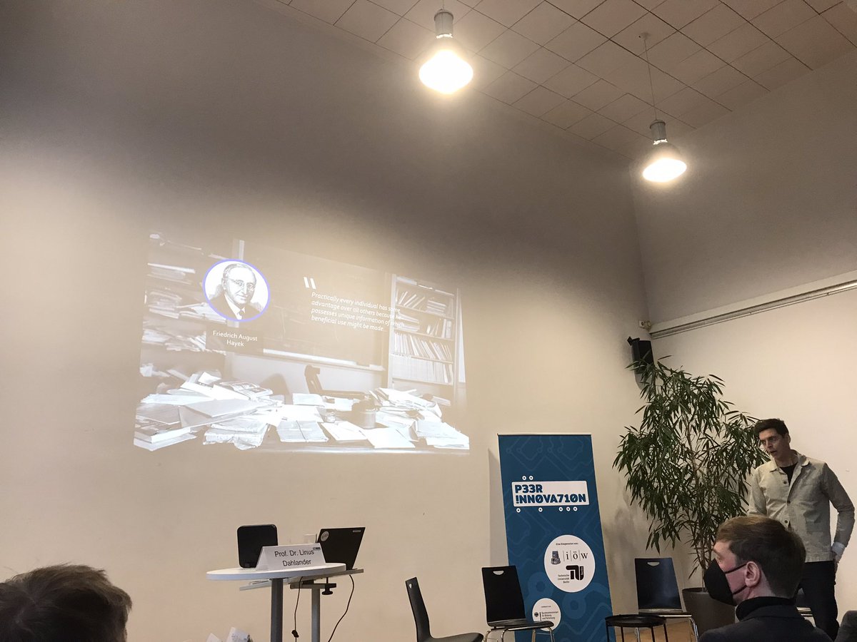 Knut Blind (@knutblind) on Twitter photo Happy to see <a href="/linusdahlander/">Linus Dahlander</a> <a href="/esmtberlin/">ESMT Berlin</a> reveals in his keynote on #openinnovation the link to Austrian economist and #NoblePrize winner Friedrich August von Hayek active also at my alma mater <a href="/UniFreiburg/">Universität Freiburg</a> at the final event <a href="/Peer_Innovation/">PeerInnovation</a> <a href="/TUBerlin/">TU Berlin</a> coordinated <a href="/ioew_de/">IÖW | @ioew@mastodon.social</a> Happy to see <a href="/linusdahlander/">Linus Dahlander</a> <a href="/esmtberlin/">ESMT Berlin</a> reveals in his keynote on #openinnovation the link to Austrian economist and #NoblePrize winner Friedrich August von Hayek active also at my alma mater <a href="/UniFreiburg/">Universität Freiburg</a> at the final event <a href="/Peer_Innovation/">PeerInnovation</a> <a href="/TUBerlin/">TU Berlin</a> coordinated <a href="/ioew_de/">IÖW | @ioew@mastodon.social</a>