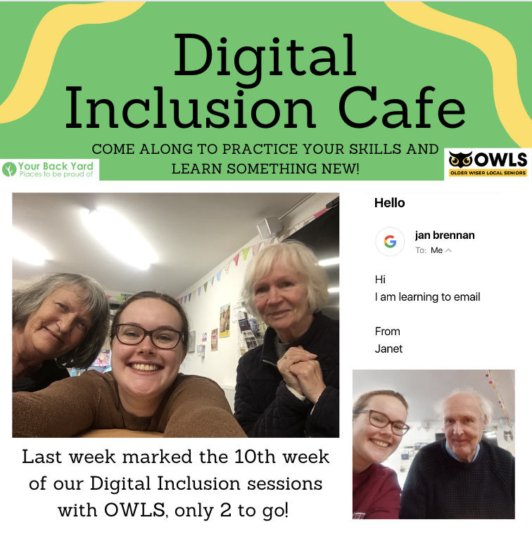 YourBackYardCIC's tweet photo. We're so proud of the incredible progress made so far at our Digital Inclusion sessions at OWLS!
Congratulations to our Digital Champions!
#leedsdigital #leedsdigitalinclusion #olderadultsleeds #olderadultssupport #leedscommunity #techsupportleeds #teaandtech #ageingbetter https://t.co/2XXD08Dym1