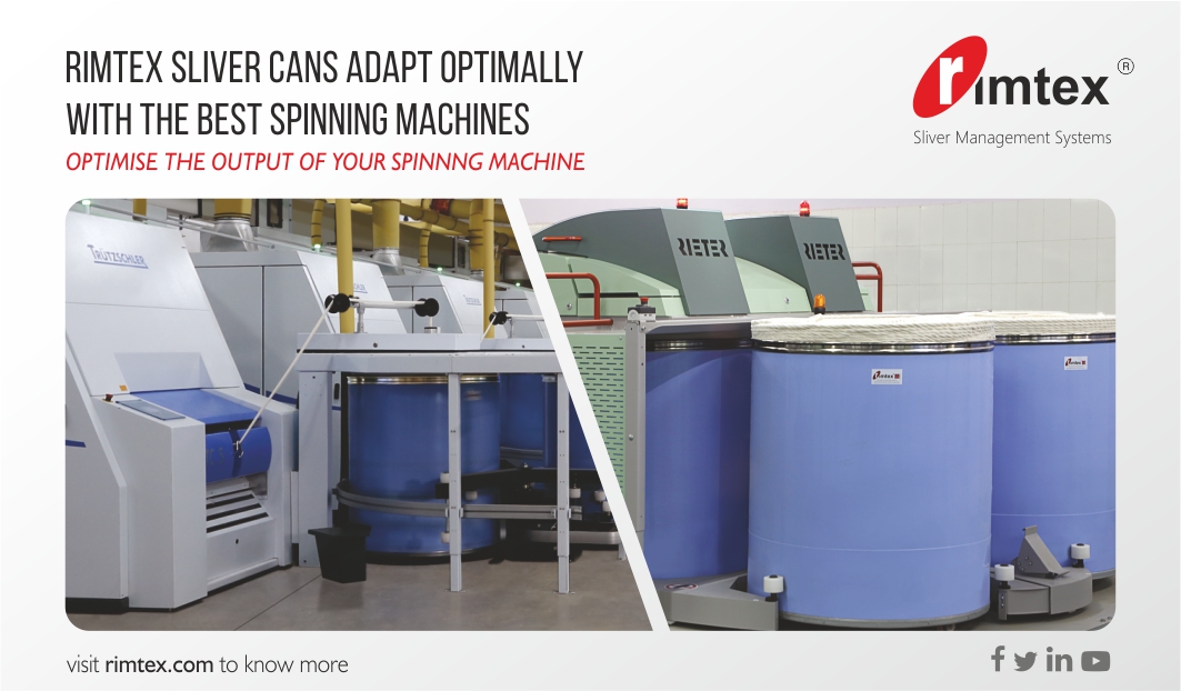 Rimtex #SpinningCans optimise the output of the #spinningmachine. Gain quality along with productivity with #Rimtex.
Visit rimtex.com to know more

#rimtexindustries #slivercans #hdpecardcans #cardcans #sliverhandlingsolution #textileindustry #spinningindustry