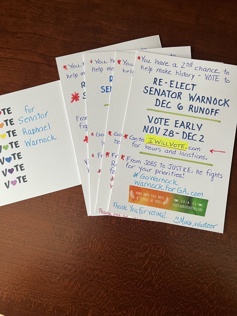 #PostcardsToVoters
#GoWarnock 
Off to the Post Office