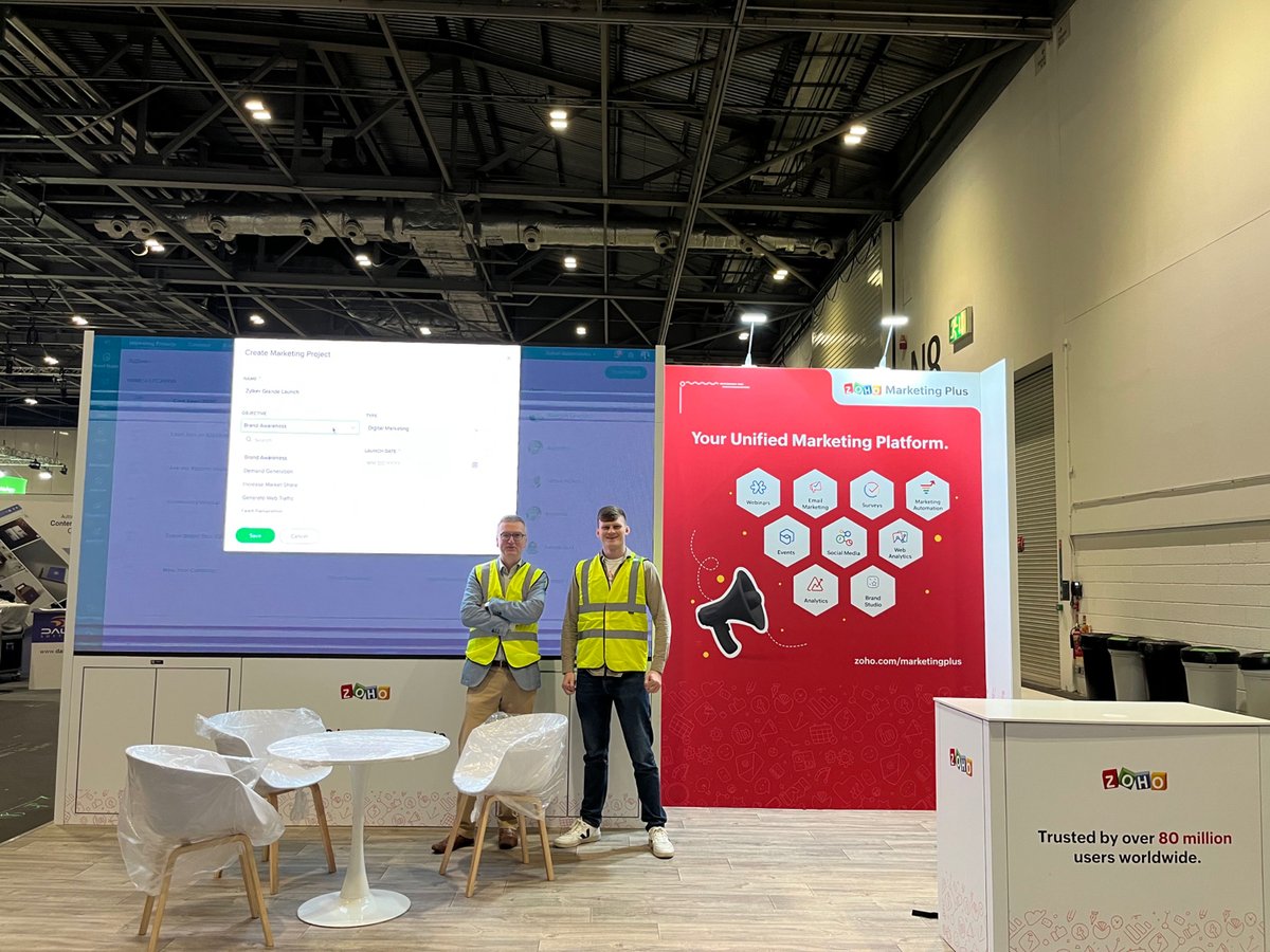 Zoho_Mplus's tweet photo. Hello London! 👋🏻
We're here at the @B2BMarketingEX. Do drop by Marketing Plus's booth on the 22-23 of November 2022 at @ExCeLLondon to meet and interact with our product experts! Your ultimate guide to this year's B2B Marketing Expo is finally here.🎉
#b2bmarketing #martech https://t.co/xqYt2aCVzp