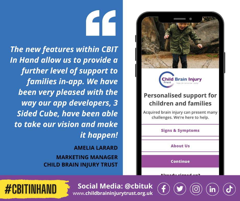 cbituk's tweet photo. We are innovators and as such we are determined to continuously improve and develop our resources so that users, especially families are able to access our resources and service when they need it.

#CBITinHand #BrainInjury #Concussion #Support #CBITUK https://t.co/K4SDWyddDV