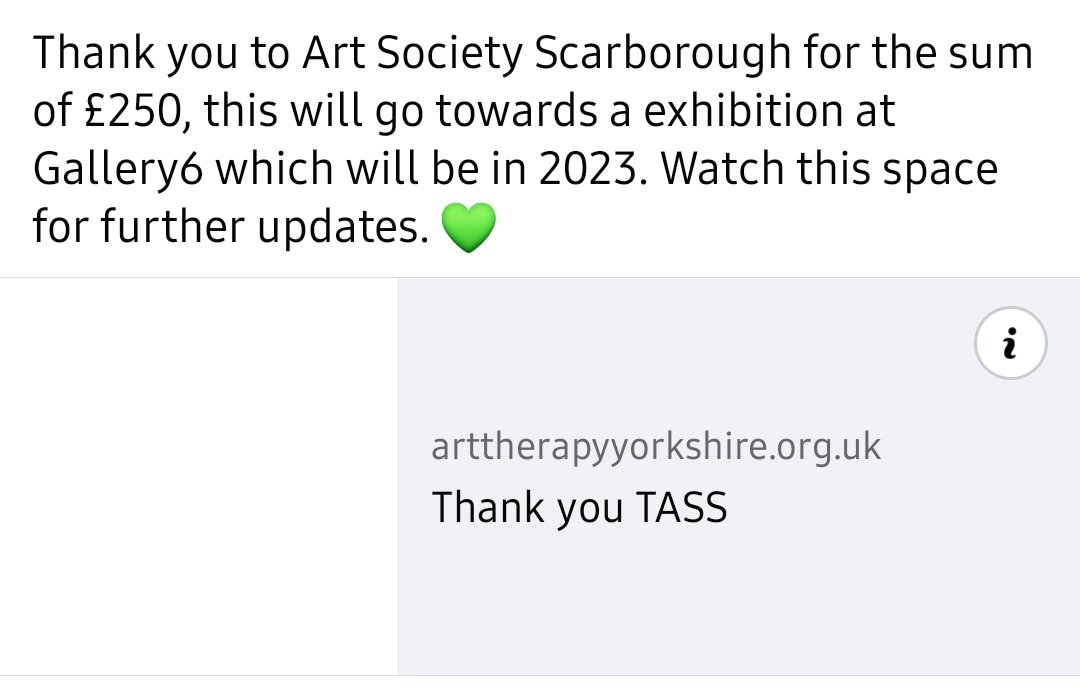 Thank you Art Society Scarborough. 
#artsocietyscarborough
