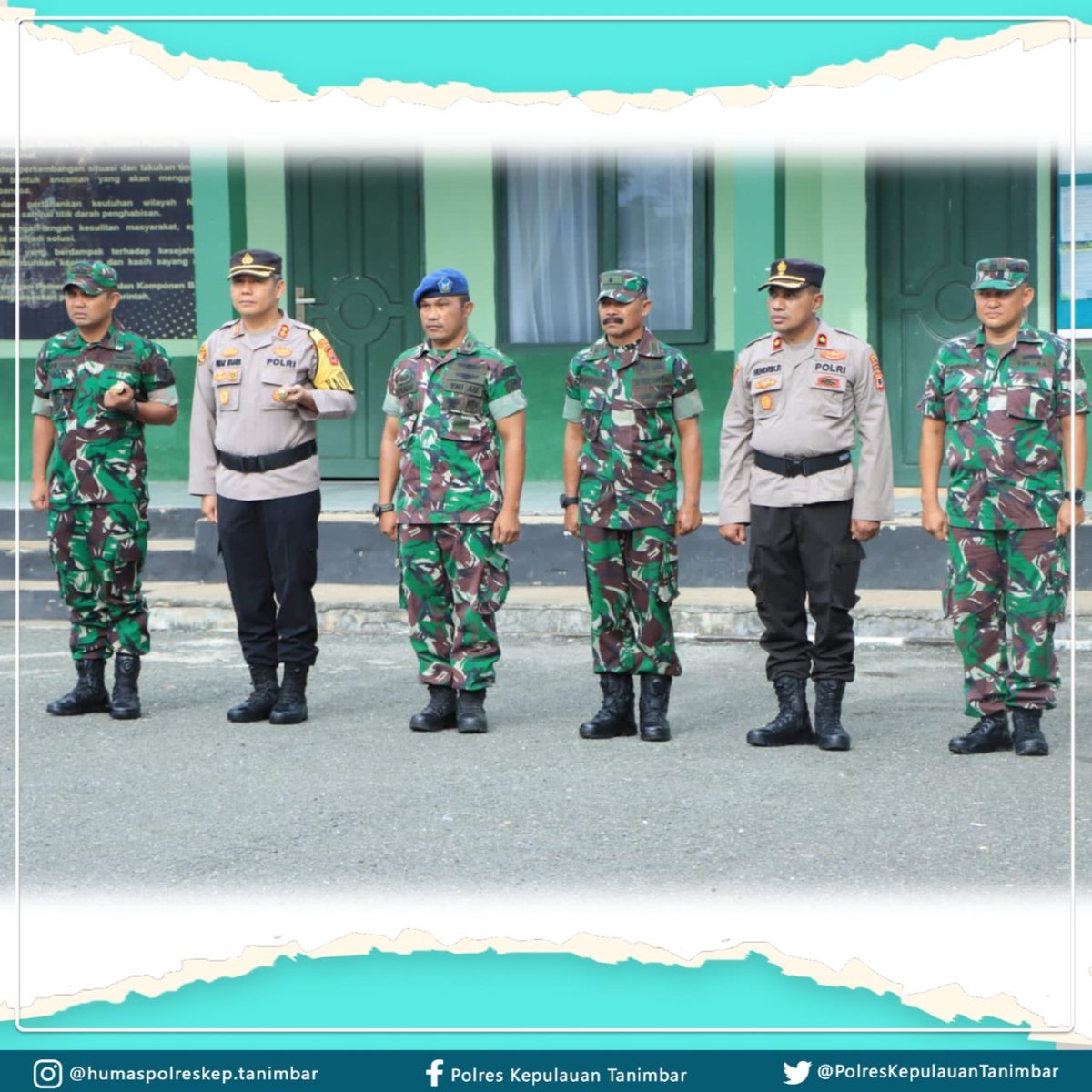 polres_tanimbar's tweet photo. https://t.co/HHyyzOkOAP – Apel gabungan Sinergitas TNI – Polri di lapangan Apel Makodim 1507/Saumlaki digelar dipimpin Dansatrad 245/Saumlaki, Senin (21/11).
@Kodim1507
@KAPOLRESKEPTAN
#polripresisi
#basudaramanise
#apelgabungantnipolri
#sinergitaspolri
#soliditastnipolri https://t.co/zNuOs4hWPS