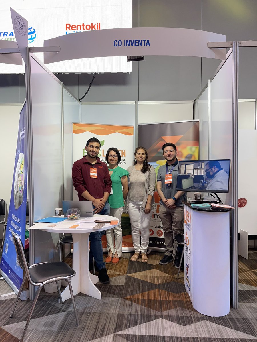 CoInventa's tweet photo. Ya estamos acá!! Listos y dispuestos a recibirte y contarte los avances en nuestras investigaciones. Recuerda, stand 6 en el centro de eventos #MetropolitanSantiago (ex Casa Piedra) https://t.co/7hnBOeYnTk