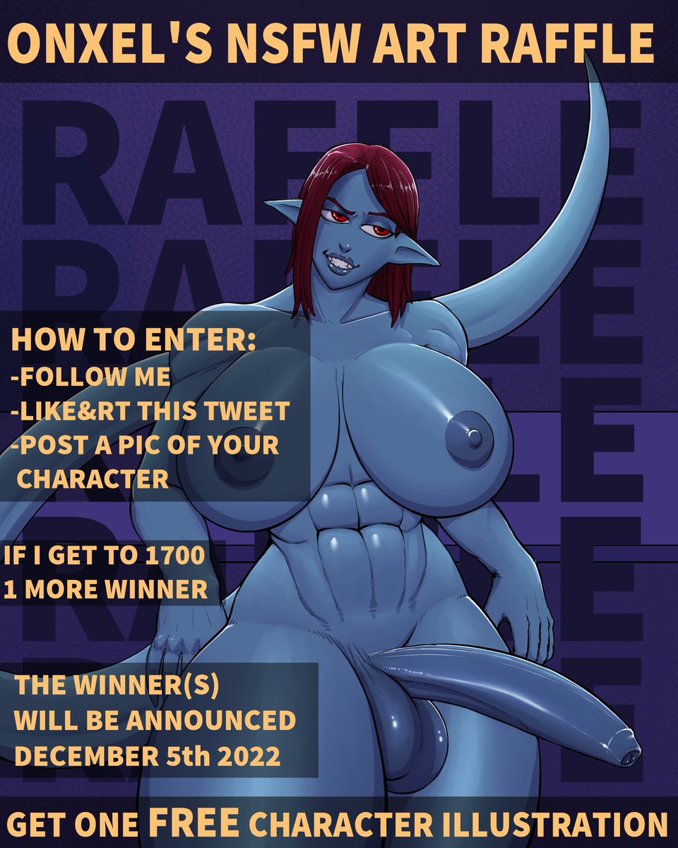 Onxel1's tweet photo. 🍑RAFFLE TIME🍆
Winner(s) get a colored, shaded illustration of their character.
1 guaranteed winner + 1 additional winner if I somehow get to 1700 followers.
The raffle closes and the winner(s) will be announced December 5th 2022. https://t.co/XM5DcqDcTg