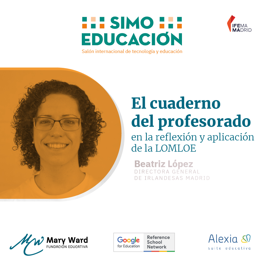 femaryward's tweet photo. 🤗¡Mañana vamos a participar en @simoedu_!
Beatriz López, directora de nuestro colegio @IrlandesasMad, expondrá cómo vivimos en nuestros 8 colegios el trabajo digital que nos permite mejorar la coordinación entre profes, alumnado y familias.
#GoogleReferenceSchoolNetwork https://t.co/Ck6ZH2O01h