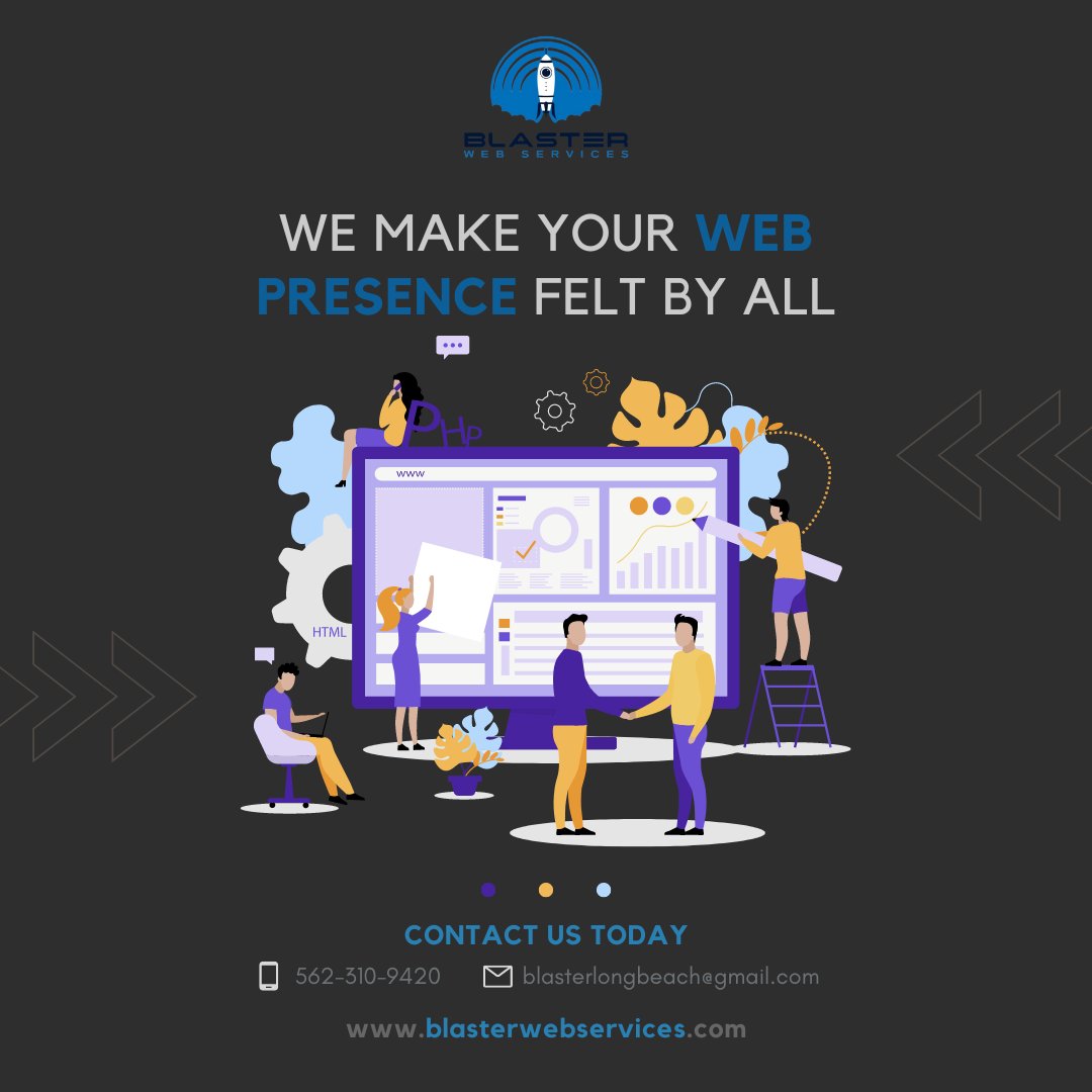 blasterwebs's tweet photo. We make your web presence felt by all. Let's get your project started today!
Contact us today!
π³ 562-310-9420
π blasterlongbeach@gmail.com
https://t.co/777730eJXa
#webdesign #webdevelopment #webhostingsecurity #seo #graphicdesign #contentdevelopmentprocess #webpresence https://t.co/Hw4kcNwcQG