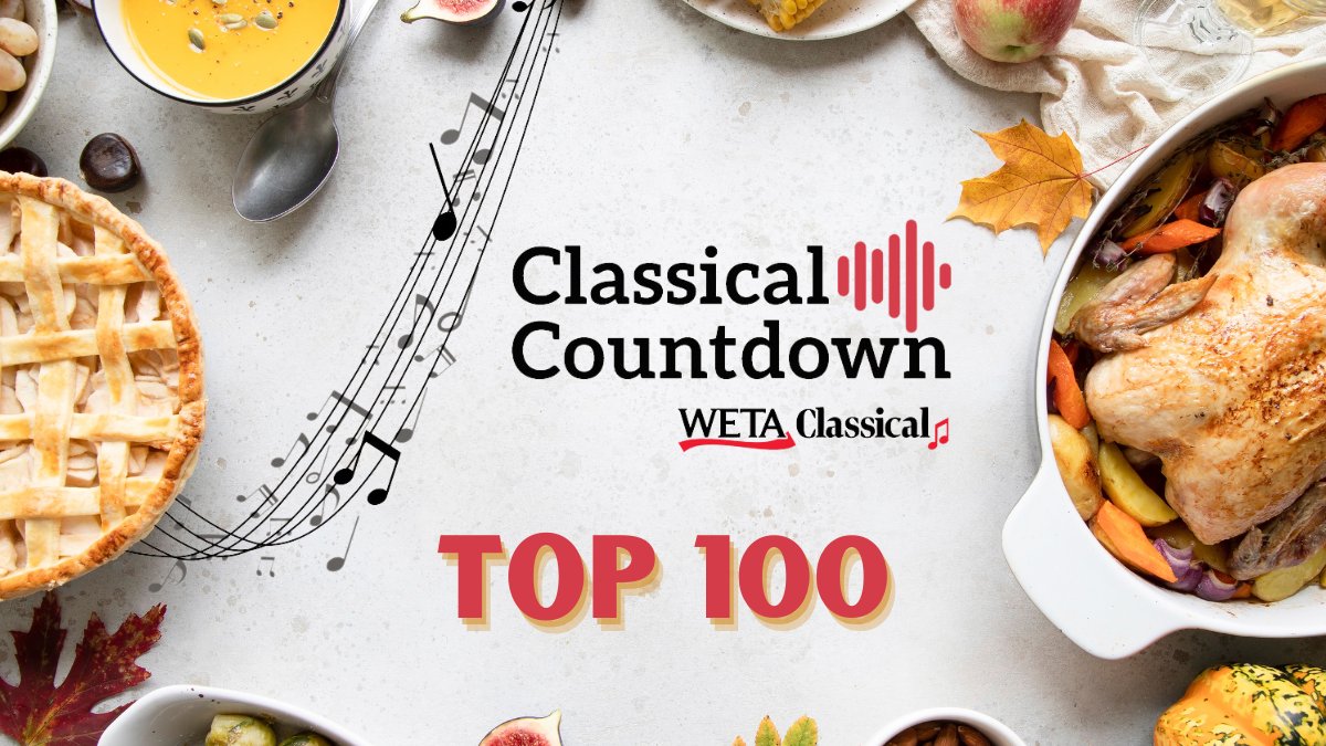WETAClassical's tweet photo. #ClassicalCountdown of 2022 is here! Be sure to listen Monday through Thanksgiving day to hear the 100 most voted for pieces. And visit https://t.co/H9IQMrvvoE to track the progress! Be sure to tune in Thursday night for the finale - Will there be a shocking upset this year? https://t.co/kUJv0sPGzU