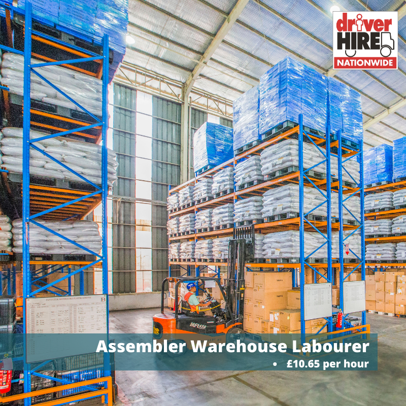 Our client is looking for assemblers who have previous experience working with hand tools to assist within their warehouse.

The great thing about this position is that for the right person
there is an opportunity to turn this into full-time employment.

driverhire.co.uk/job/assembler-…