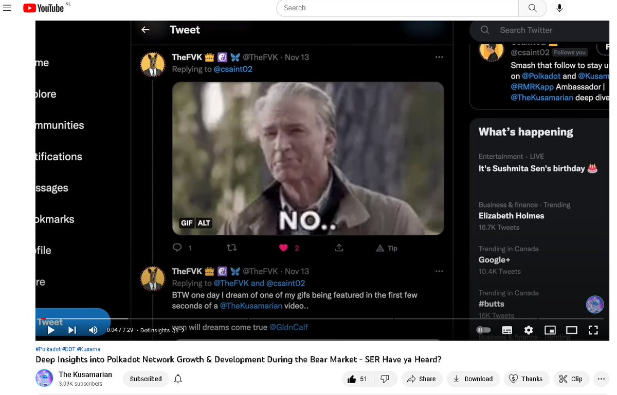 My gif featured on <a href="/TheKusamarian/">The Kus</a>'s intro, my web3 hopes and dreams achieved🥳

And on another banger of an episode at that 👇👇