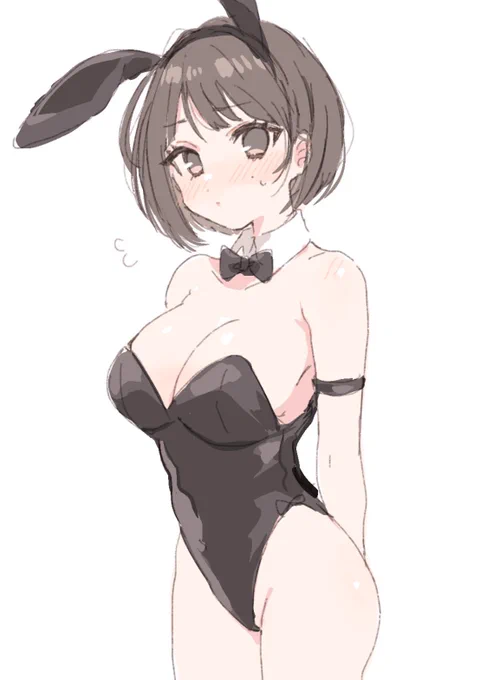 落書き 私服とバニーコス 