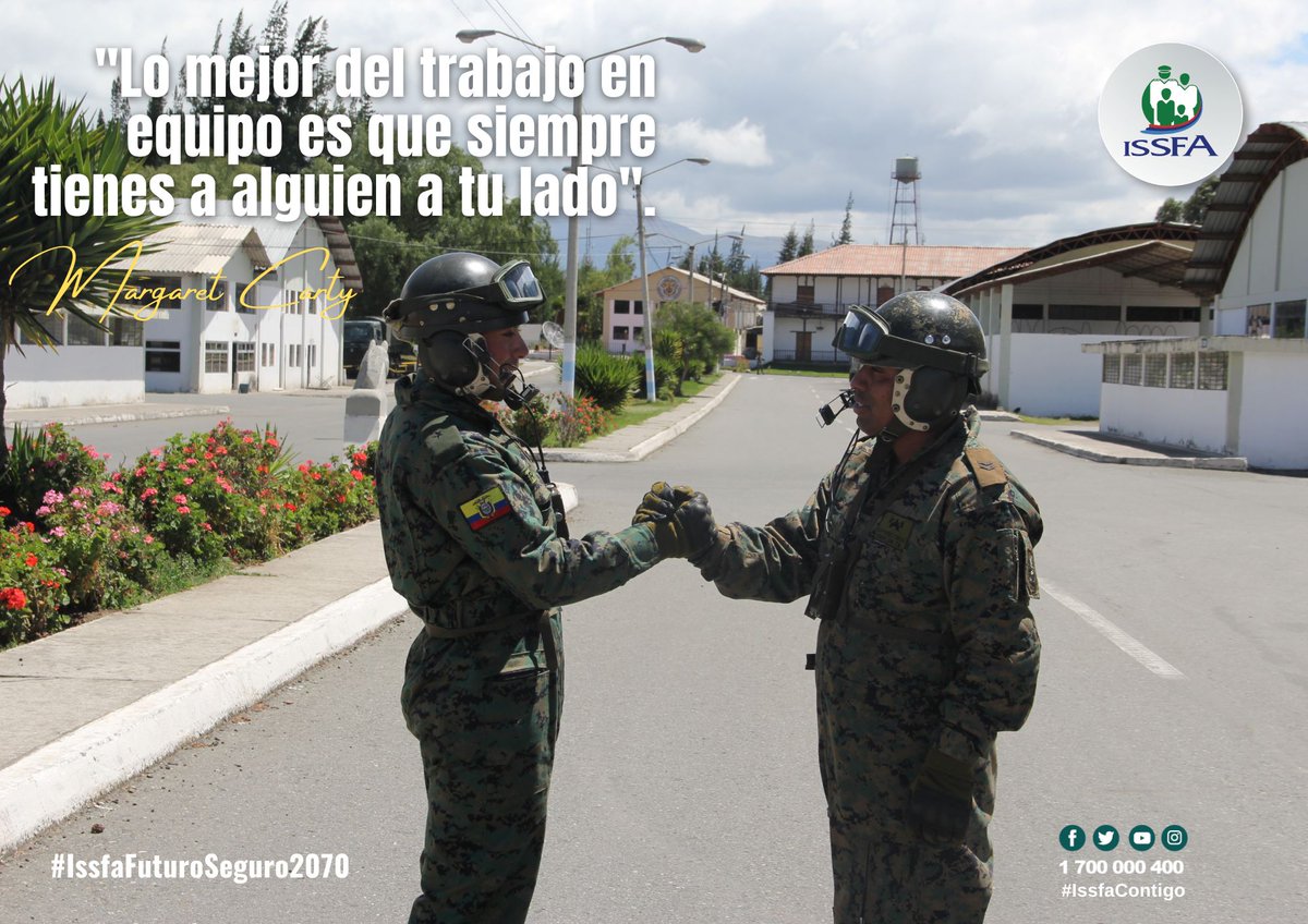 ISSFA_ECUADOR's tweet photo. 🤝Iniciamos esta semana para desearles a nuestros seguidores @FFAAECUADOR un #FelizInicioDeSemana 
#SomosFamiliMilitar 
#IssfaContigo https://t.co/NnjNmlKY42