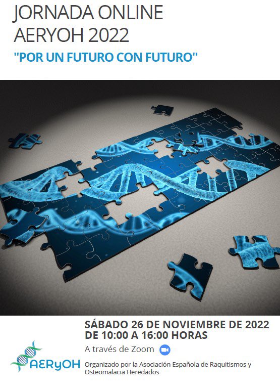 AsociaAeryoh's tweet photo. El próximo sábado 26 de noviembre, no te pierdas la Jornada Online AERYOH2022 cuyo lema este año es ‘Por un futuro con futuro’

📆 26 noviembre
⏱️ 10 a 16:00 hrs 
#JornadaAERYOH22 https://t.co/dzBbuK2xXq