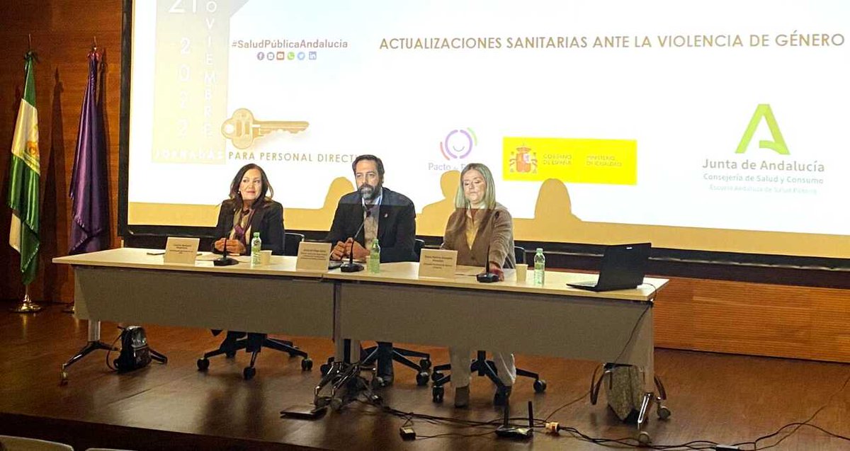 saludand's tweet photo. ❗Más de 300 directivos sanitarios se reúnen para analizar y definir nuevas actuaciones ante la violencia de género

➡ Se celebra la V edición de las ‘Jornadas de Liderazgo de los Centros Sanitarios Contra la Violencia de Género’ https://t.co/ZPQVaTdg5B https://t.co/8rm54n6AjX