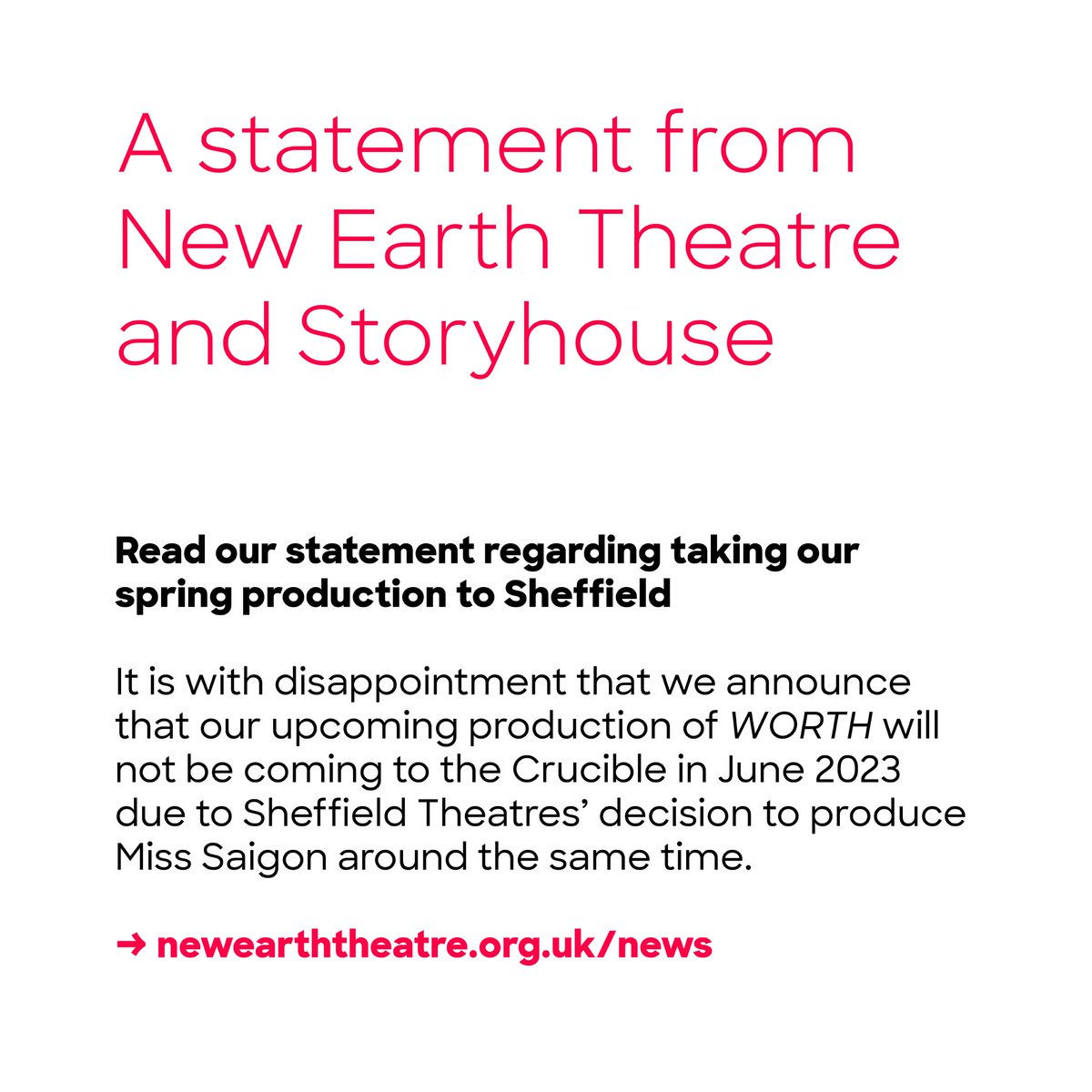 New Earth Theatre tweet media