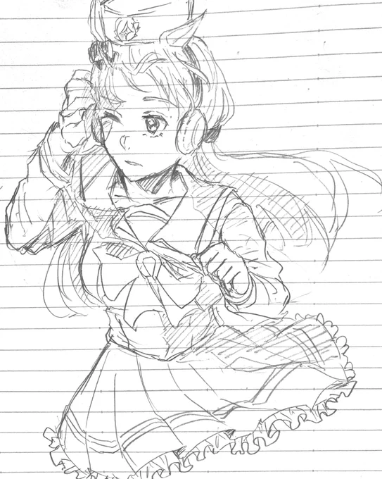 まぶしそうな🚢ちゃん
らくがきした!!!!! 
