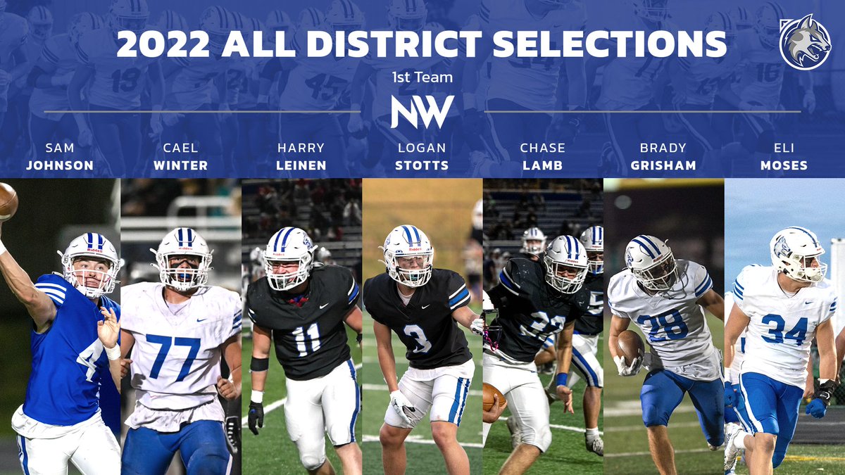 WaukeeNWFB's tweet photo. Congratulations to our All District Selections! #GoWolves #CIML #iahsfb🏈🏈🐾🐾 #waukeenwfb https://t.co/ruVKOsoNfW