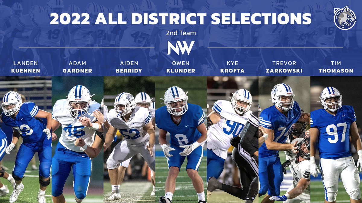 WaukeeNWFB's tweet photo. Congratulations to our All District Selections! #GoWolves #CIML #iahsfb🏈🏈🐾🐾 #waukeenwfb https://t.co/ruVKOsoNfW
