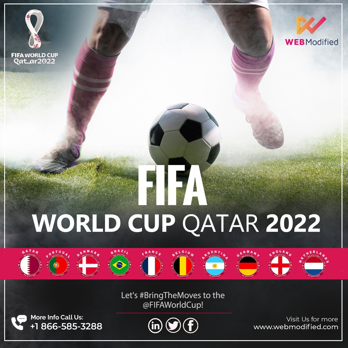 WebModified's tweet image. E-mail: support@webmodified.com
.
Website: webmodified.com
.
Contacts: +1 866-585-3288
.
Facebook: lnkd.in/dUxRvdpp
.
Linkedin:linkedin.com/company/webmod…
#webmodified #FIFAWorldCup #FIFAWorldCup2022 #QatarWorldCup2022   @FIFAWorldCup
