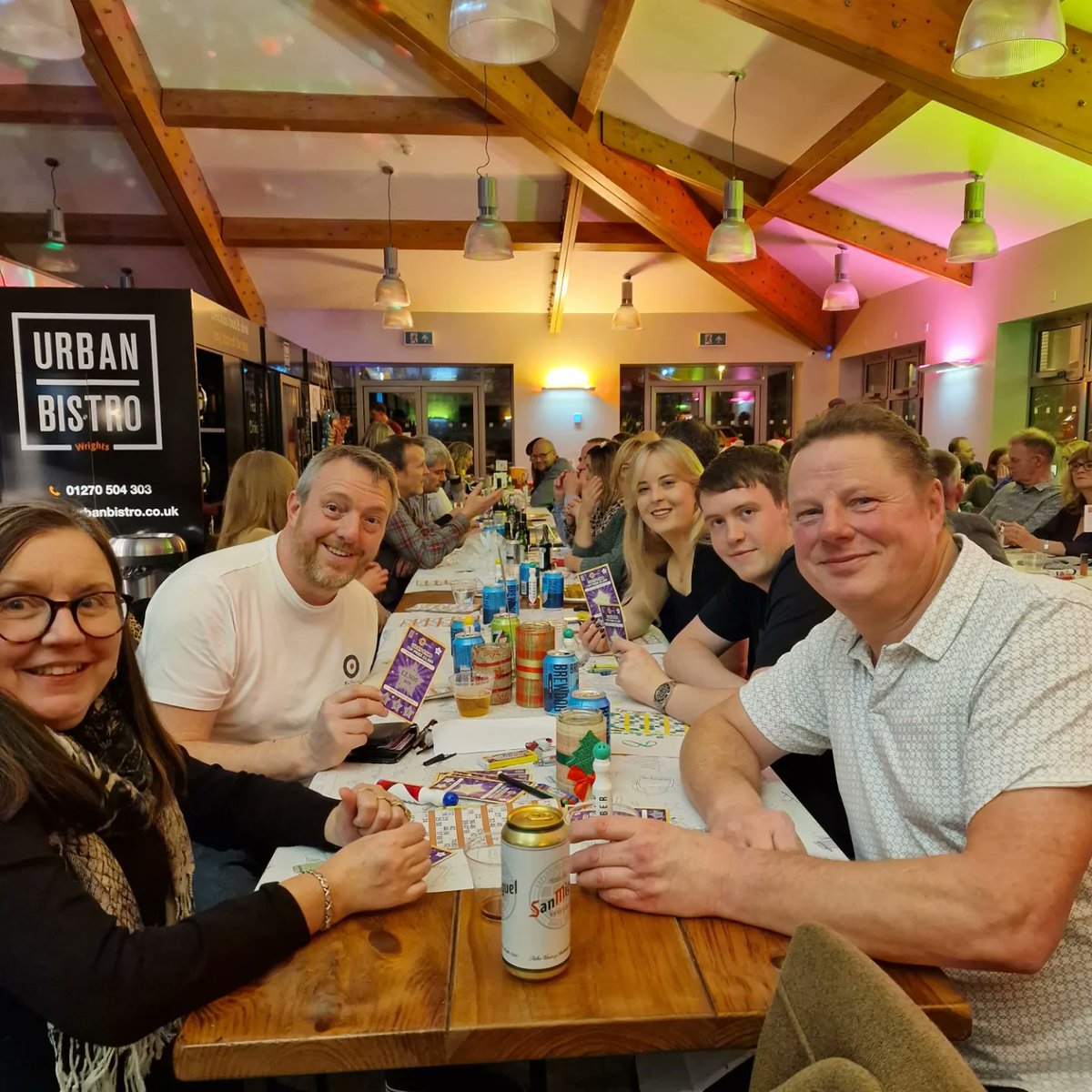 KMFmetal's tweet photo. ✨️What a night!✨️

On Friday, we hosted a bingo night to raise money for @DougieMacStoke ! We would like to thank everyone who came and enjoyed the night. 

Thank you to our special guests, Santa and Elvis 😅! And his two helpers👌

#KMF #charityevent #lifeatkmf #dougiemac https://t.co/WqcRbEaOe1