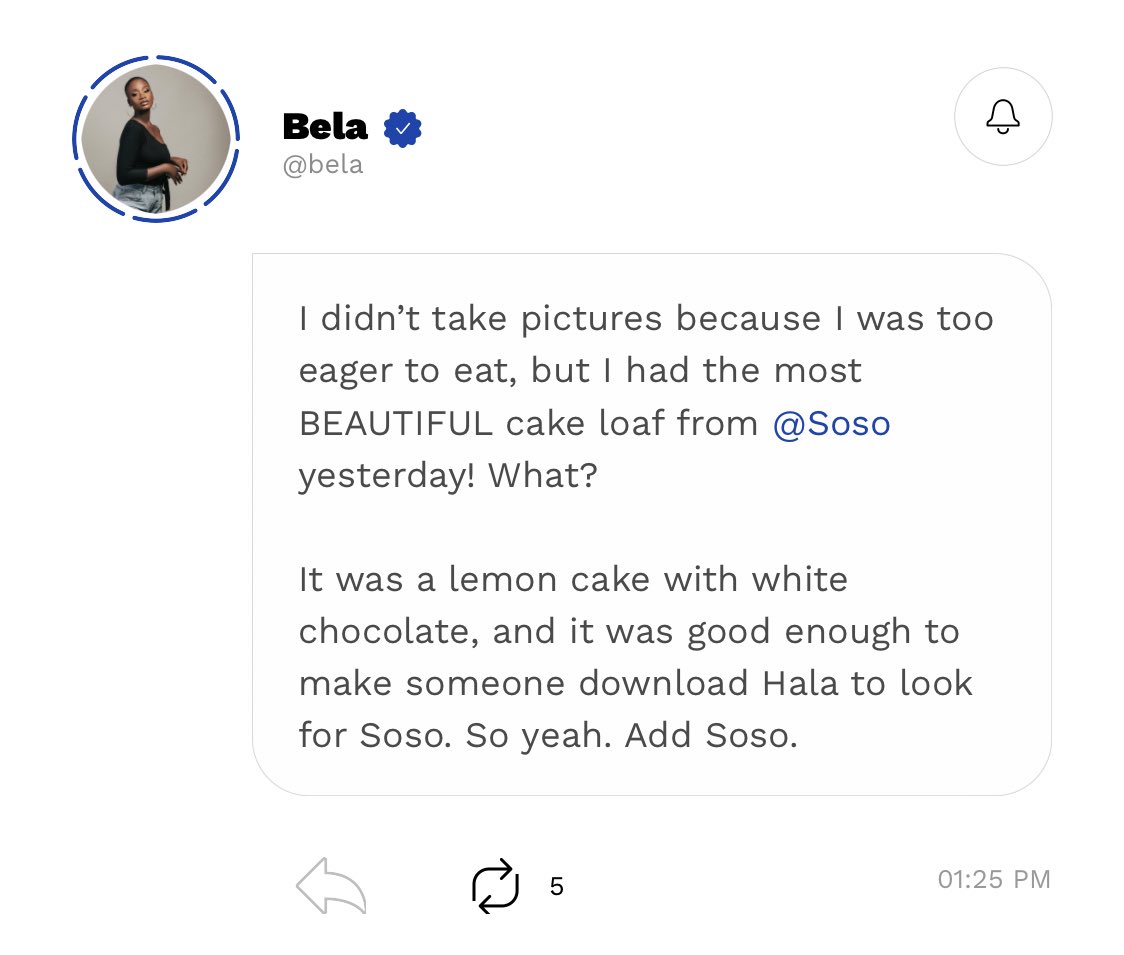 ms_soetena's tweet photo. Our lemon cake stays steady winning!!! 💃🏾💃🏾💃🏾💃🏾. 
Thank you @owojeloche and @halamessage 

Hala be making business smooth and easy 😩♥️. 

If you haven’t tried it, you definitely should ☺️😋. 

Here’s what Bela said; https://t.co/Fnua7xl3hJ