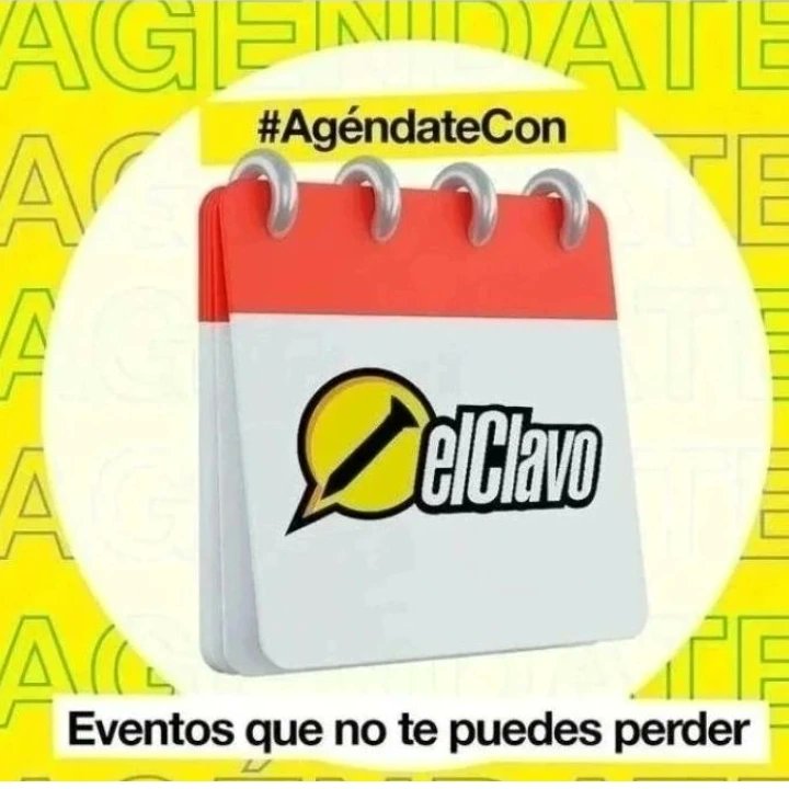 RevistaElClavo's tweet image. #AgéndateConElClavo 😎

¡Te traemos una programación variada llena de cultura!
🔥 @comunicarce
🔥 @VIVEconciertos
🔥 @comunicarcecali 
🔥 @TerryHurtado
🔥 @feriadecaliof
Conoce nuestra programación cultural completa en enlace de nuestra Bio 📣