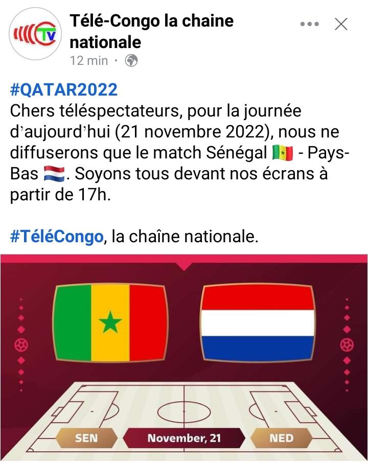 Là au moins on peut dire Bravo <a href="/TeleCongo/">Télé Congo</a>.
