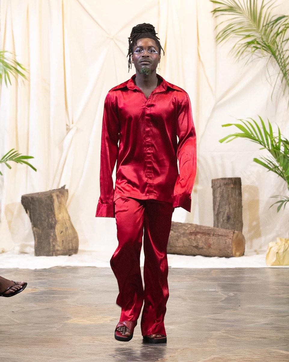 JoewackleGh's tweet photo. first things first, i look good af in everything. 
it was fun walking for the @jermainebleu Harmony SS’23 presentation.  congratulations @jsnjmaine on a beautiful collection https://t.co/WUrjPAFDSx