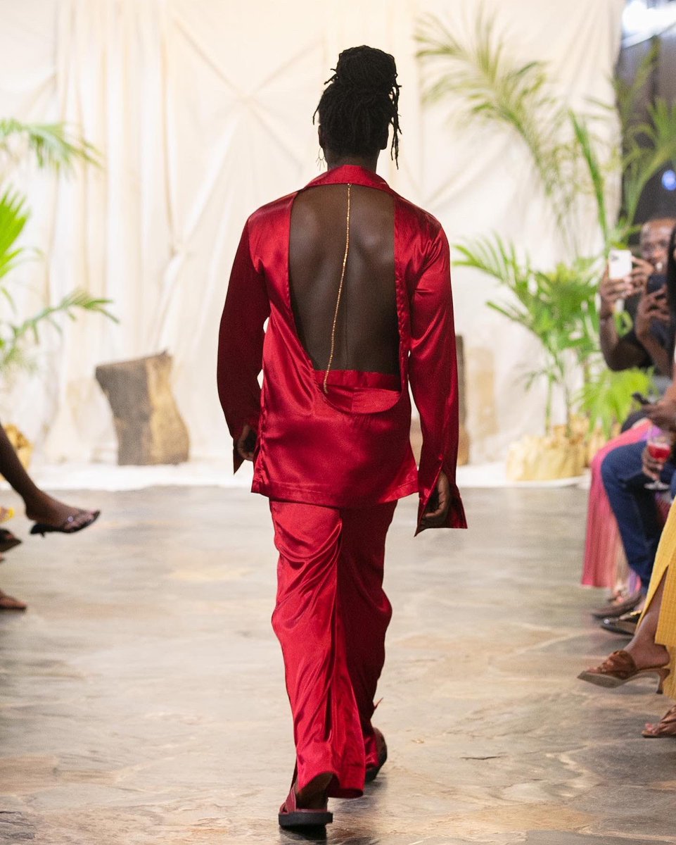 JoewackleGh's tweet photo. first things first, i look good af in everything. 
it was fun walking for the @jermainebleu Harmony SS’23 presentation.  congratulations @jsnjmaine on a beautiful collection https://t.co/WUrjPAFDSx