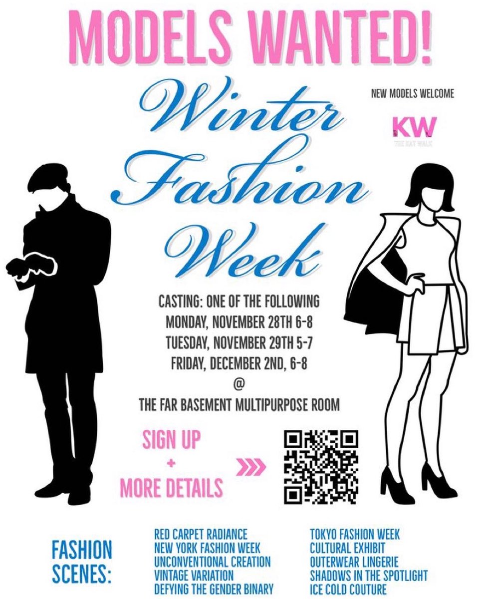 TheKatWalkk's tweet photo. 𝐖𝐈𝐍𝐓𝐄𝐑 ❄️ 𝐅𝐀𝐒𝐇𝐈𝐎𝐍 ❄️ 𝐖𝐄𝐄𝐊 💕

𝐂𝐚𝐬𝐭𝐢𝐧𝐠 𝐂𝐚𝐥𝐥 𝐑𝐨𝐮𝐧𝐝 𝐈𝐈𝐈 🫶🏽 𝐀𝐥𝐥 𝐦𝐨𝐝𝐞𝐥𝐬 𝐰𝐞𝐥𝐜𝐨𝐦𝐞. 𝐋𝐨𝐜𝐚𝐭𝐢𝐨𝐧 𝐢𝐬 𝐨𝐧 𝐭𝐡𝐢𝐬 𝐟𝐥𝐲𝐞𝐫.

𝐆𝐄𝐓 𝐏𝐔𝐌𝐏𝐄𝐃…. 𝐓𝐡𝐞 𝐅𝐚𝐬𝐡𝐢𝐨𝐧 𝐬𝐜𝐞𝐧𝐞𝐬 𝐚𝐫𝐞 𝐥𝐢𝐬𝐭𝐞𝐝 &amp; 𝐈𝐂𝐘 🥶 https://t.co/rGHSe1CF8a