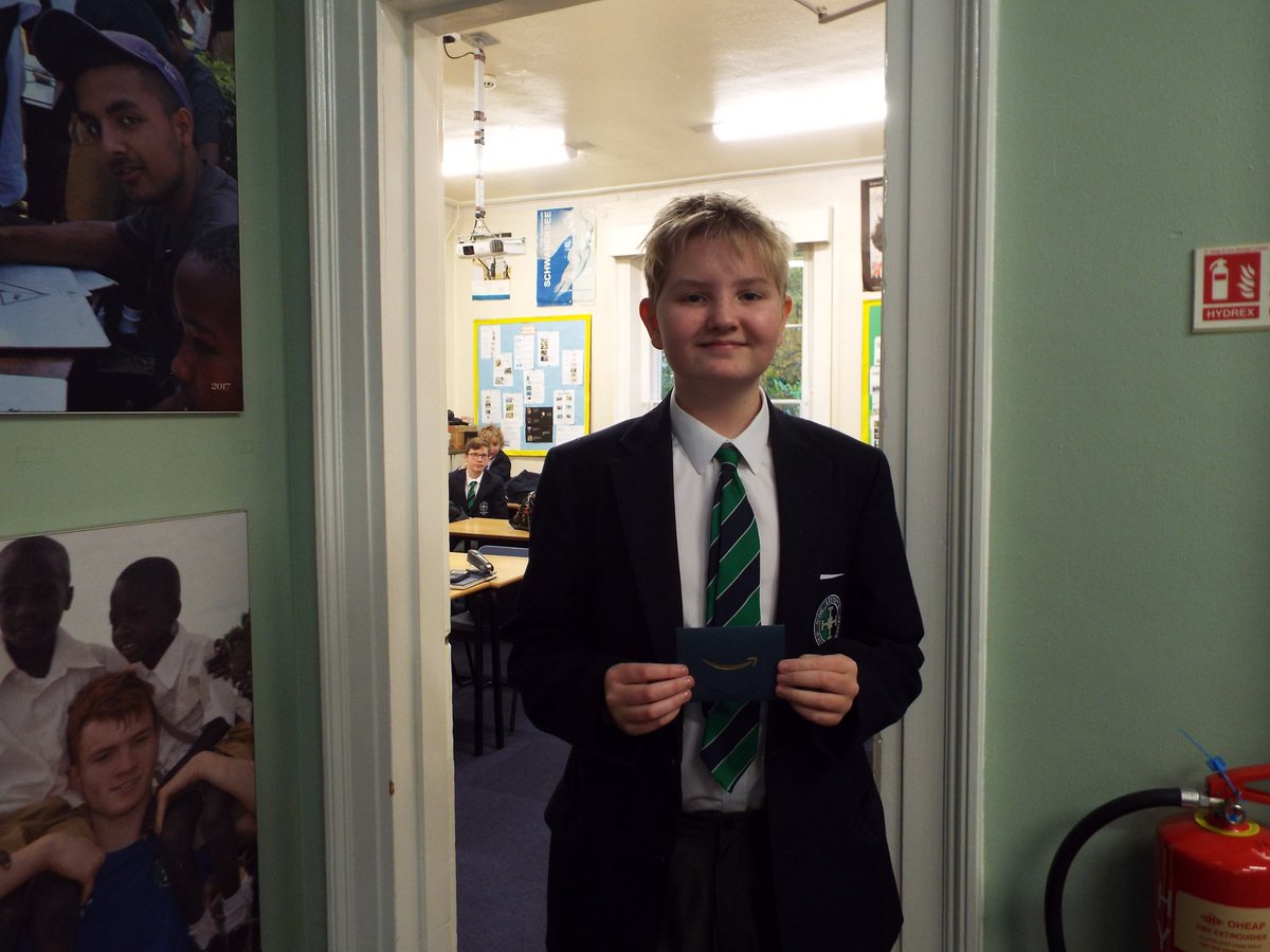 DerbyGrammar's tweet photo. KS3 Geography prizes were awarded this lunchtime and a big well done goes to Jack on taking 1st place, winning an Amazon voucher, and to Aaron for scooping 2nd place and a big bar of chocolate! 

#DerbySuccess #DerbyGeography https://t.co/YG5a1mKHIg