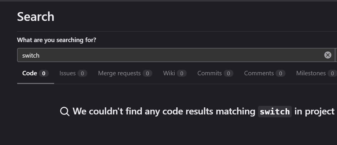 dtguktf's tweet photo. @gitlab Why does repository search return no results? There's most definately code that it's not returning results for. What's going on? https://t.co/rMnP14i2wn