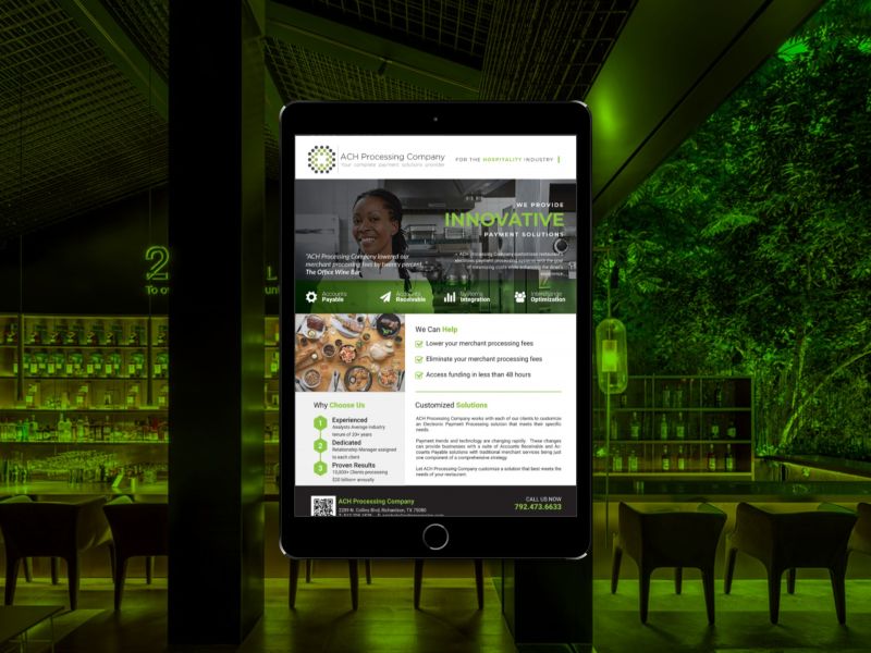 achprocessing's tweet image. If you&apos;re looking for a way to streamline your restaurant&apos;s cash flow, you&apos;ve come to the right place. Our team has a proven track record of working closely with clients to deliver individualized strategies that are tailored specifically to their needs.

#Restaurants #Hospitality