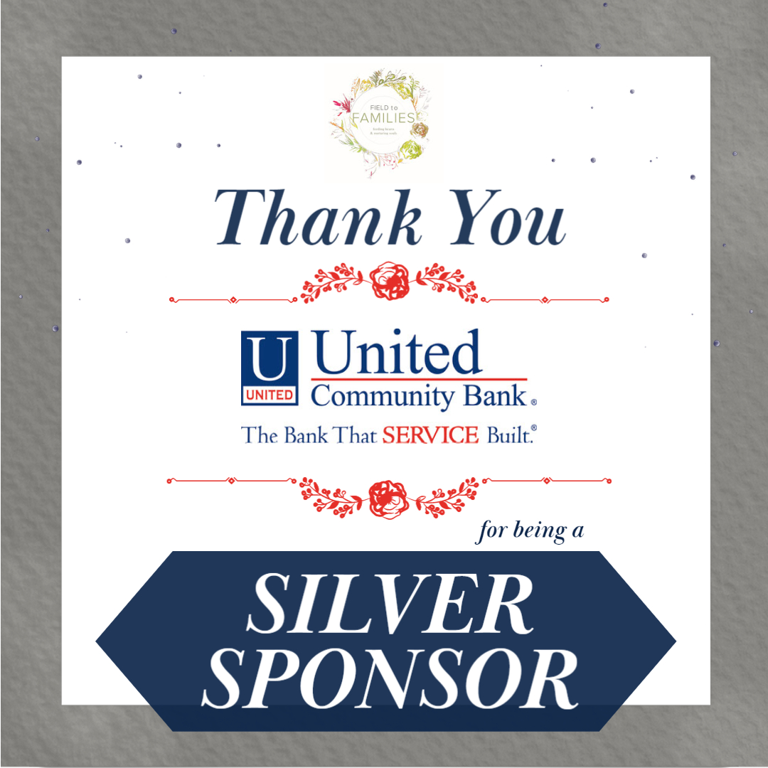 Thank you, United Community Bank, for being a Silver Sponsor for our Field to Families 2022 event! To learn more about the services United Community Bank offers, visit ucbi.com! #fieldtofamilies2022