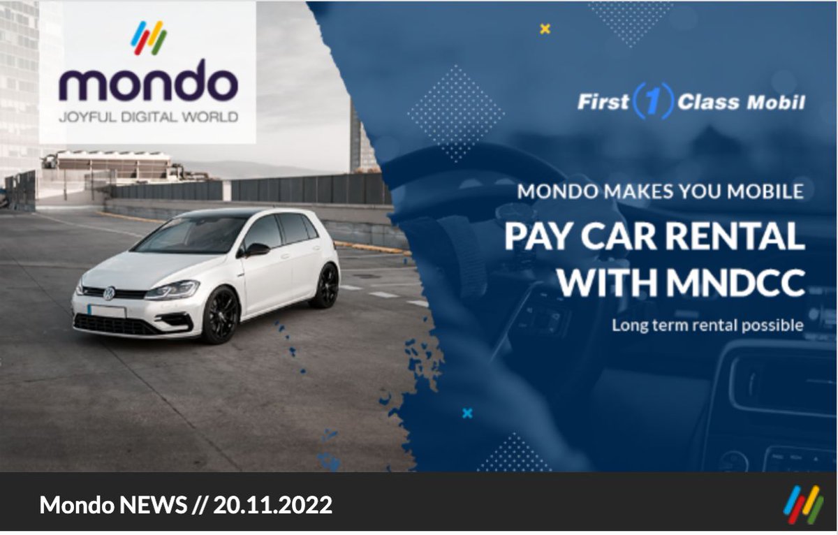 🚗MONDO MAKES YOU MOBILE! 🚗
VROOM VROOM!
IT'S TIME FOR YOU TO HIT THE ROAD! 
👇👇👇
news.mondo.shopping/m/14019813/
👆👆👆
#MONDO #MNDCC #CAR #community
