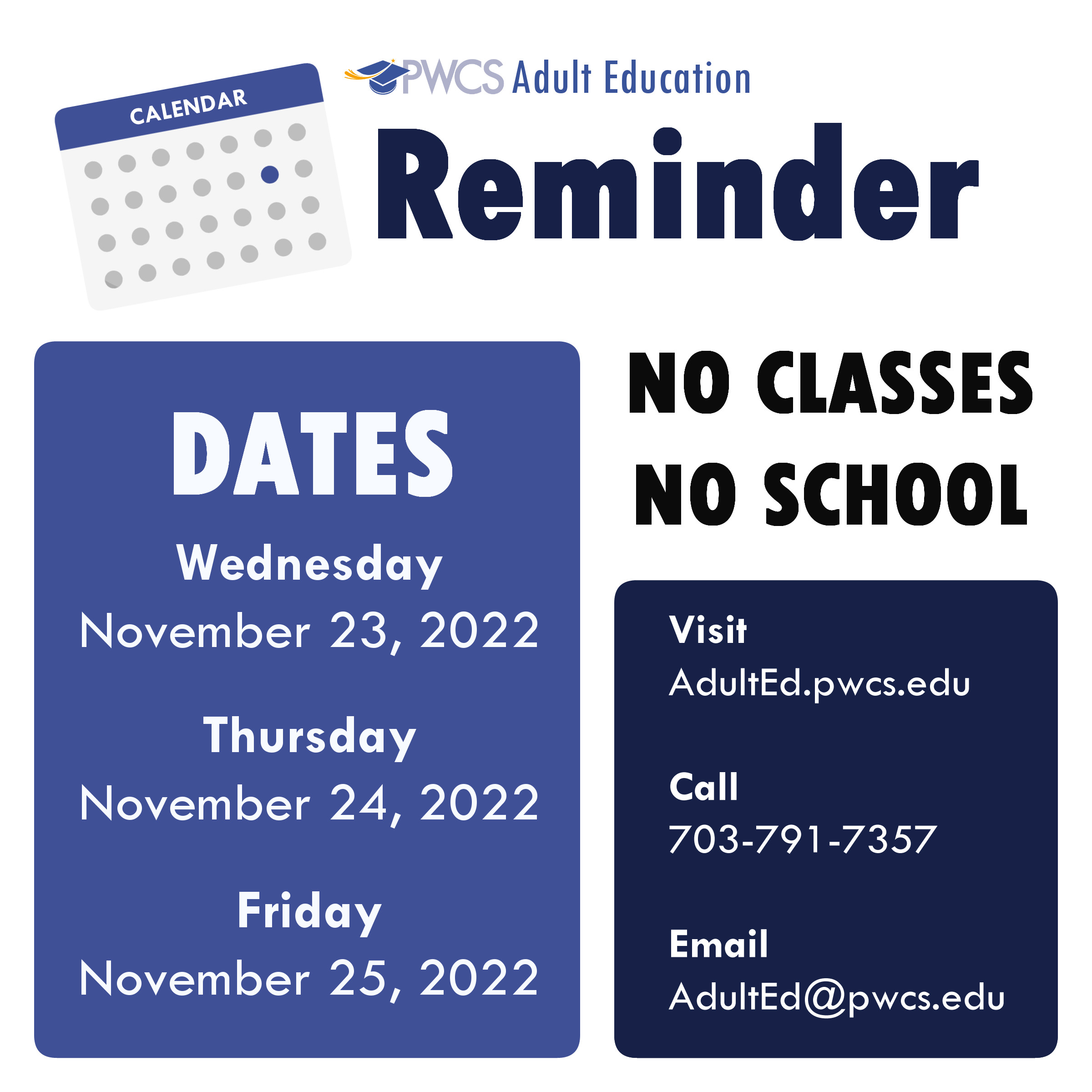 Prince William County School Calendar 2425 Chris Yettie
