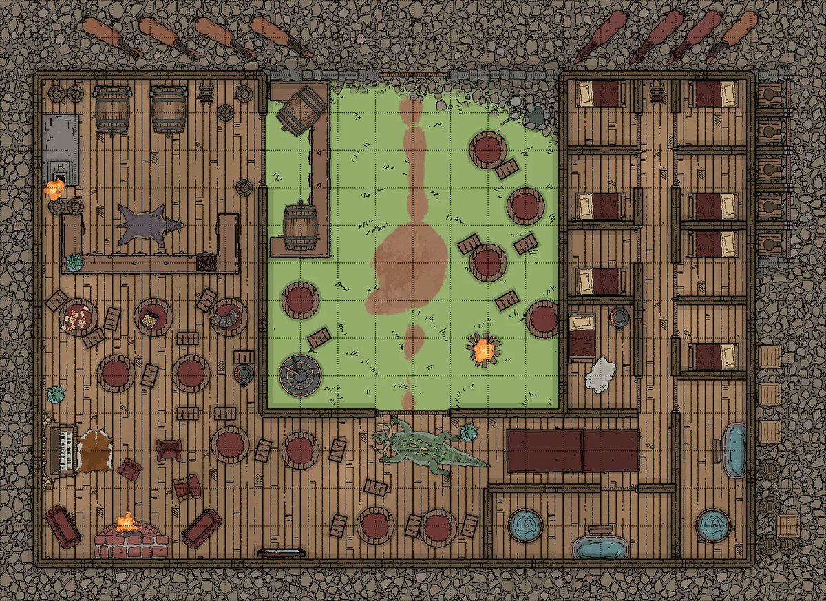 PenandPaperPod's tweet photo. In need of some maps for your #ttrpg sessions #ttrpgfamily. Well, check out some of our #Revon Campain #dndmaps #maps from The Pen &amp; Paper Pod. See them used live every Wednesday at 630 pm est on the PPP. https://t.co/huSLPp8wfb 
The shady Bough Inn renamed to the sketchy Spot https://t.co/ihqNc5McEc